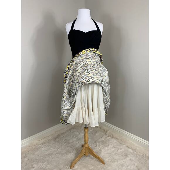 Anthropologie Girls from Savoy Retro 50s Summer Halter Dress Rockabilly PinUp - Picture 3 of 13